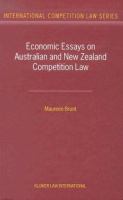 Economic essays on Australian and New Zealand competition law /