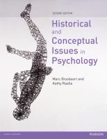 Historical and conceptual issues in psychology /