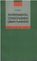 Environmental consciousness and urban planning /