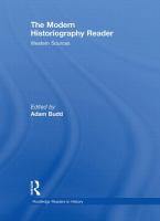 The modern historiography reader : Western sources /