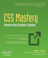 CSS mastery : advanced web standards solutions /