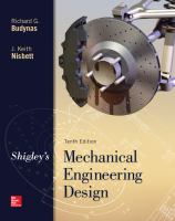 Shigley's mechanical engineering design /