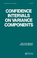 Confidence intervals on variance components /