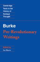 Pre-Revolutionary writings /