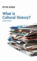 What is cultural history? /