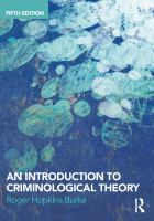An introduction to criminological theory /
