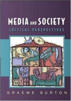Media and society : critical perspectives /