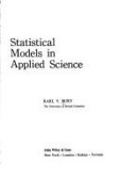 Statistical models in applied science /