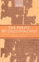 The poems of Callimachus /