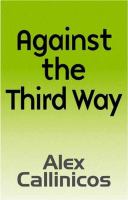 Against the third way : an anti-capitalist critique /
