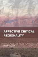Affective critical regionality