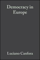 Democracy in Europe : a history of an ideology /