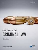 Card, Cross & Jones Criminal law.