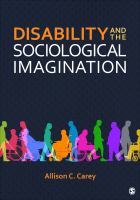 Disability and the sociological imagination /