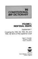 The constitutional law dictionary /