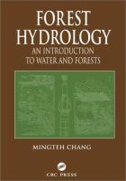 Forest hydrology : an introduction to water and forests /