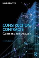 Construction contracts : questions and answers /