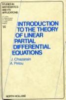 Introduction to the theory of linear partial differential equations /