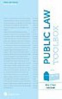 Public law toolbox : solving problems with government /