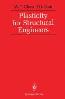 Plasticity for structural engineers /