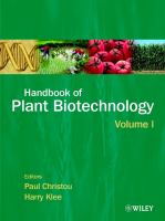 Handbook of plant biotechnology /