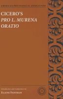 Cicero's Pro L. Murena oratio /