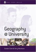 Geography@university : making the most of your geography degree and courses /