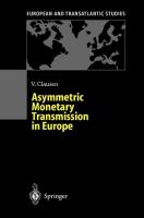Asymmetric monetary transmission in Europe /