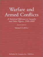 Warfare and armed conflicts : a statistical reference to casualty and other figures, 1500-2000 /