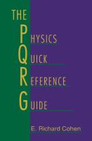 The physics quick reference guide /