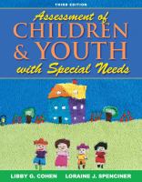 Assessment of children and youth with special needs /