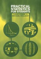 Practical statistics for students : an introductory text /