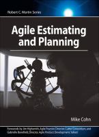 Agile estimating and planning /