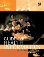 Guide to health informatics /