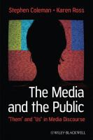 The media and the public "them" and "us" in media discourse /