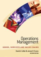 Operations management : goods, services and value chains /
