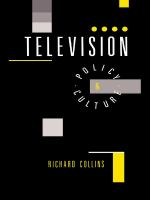 Television : policy and culture /
