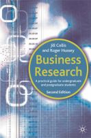 Business research : a practical guide for undergraduate and postgraduate students /