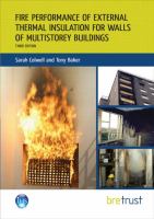 Fire performance of external thermal insulation for walls of multistorey buildings /