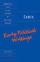Early political writings /