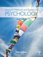 Research methods and statistics in psychology /