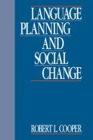 Language planning and social change /