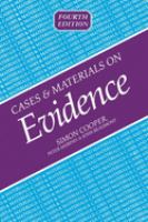 Cases and materials on evidence /