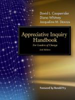 Appreciative inquiry handbook for leaders of change /