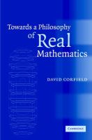 Towards a philosophy of real mathematics /
