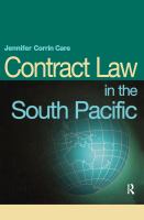 Contract law in the South Pacific /