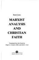 Marxist analysis and Christian faith /
