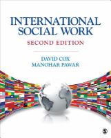 International social work : issues, strategies, and programs /