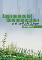 Environmental communication and the public sphere /