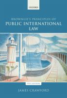 Brownlie's principles of public international law /